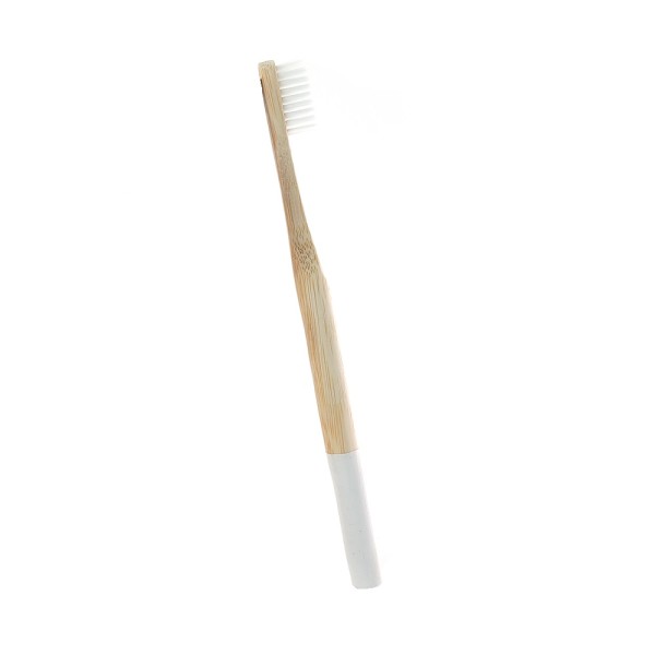 Classic toothbrush, round handle, white color, model PC02